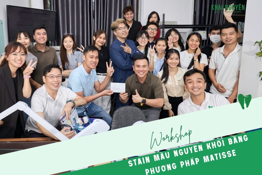 Workshop nội bộ đắp sứ hiệu ứng mô phỏng răng cửa theo phương pháp Matisse, tháng 2/2025