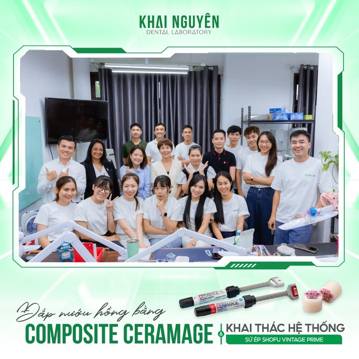 Private workshop cùng Shofu: đắp nướu hồng Ceramage và hệ thống sứ ép Vintage Prime, tháng 3/2025